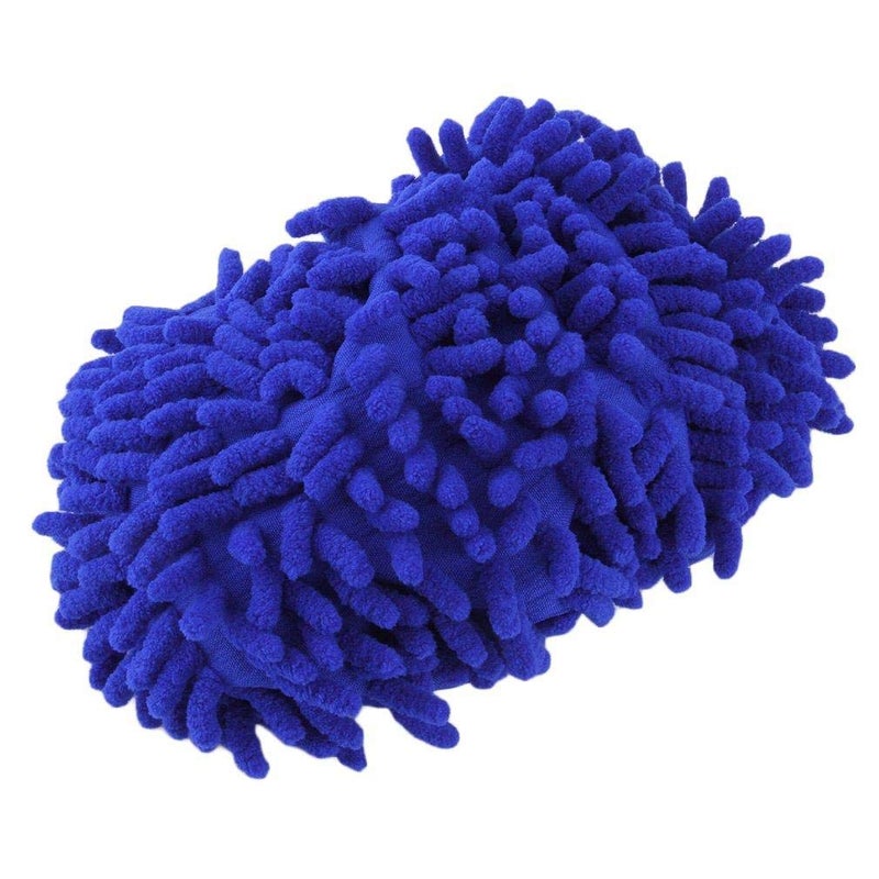 Dossini Home Mop Sweep Floor Cleaning Duster Cloth Housework Soft Slipper SY (1 Pair/Blue) - Image 2